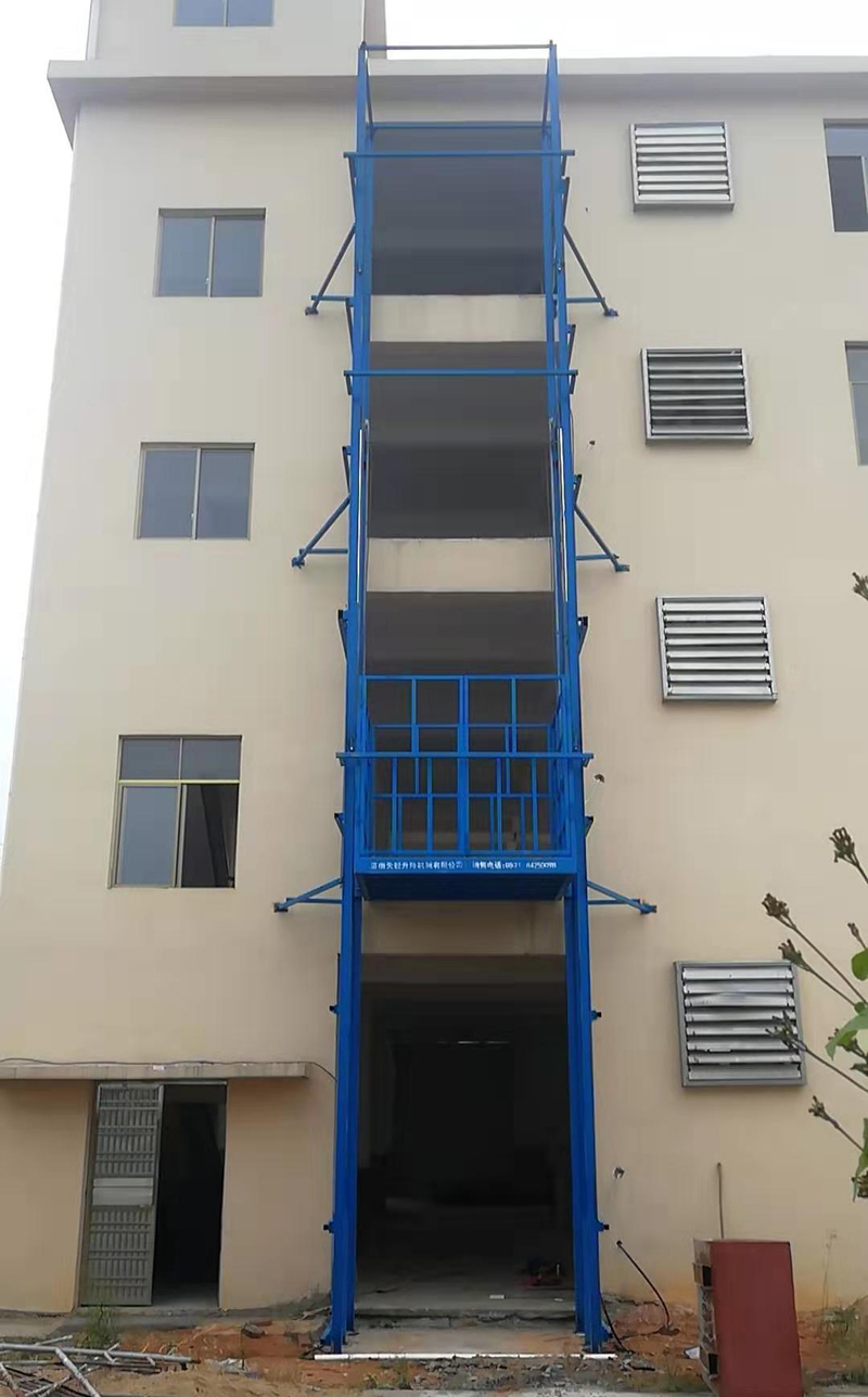 可克达拉室外导轨式升降平台